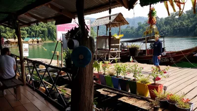 Thailand holiday : part four, Khao Sok and Trang : Floating Village in Cheow Lan Dam