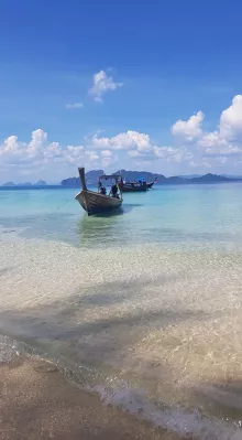 Thailand liburan bagian tujuh: Koh Kradan, Morakot - Emerald cave : Charlie beach koh mook