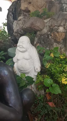 Thailand holiday: 3rd day, Bangkok center : Statue of Buddha laughing