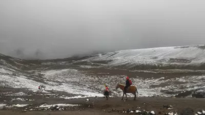 All About A 1 Day Tour At Vinicunca Rainbow Mountain, Peru : Snowy mountain