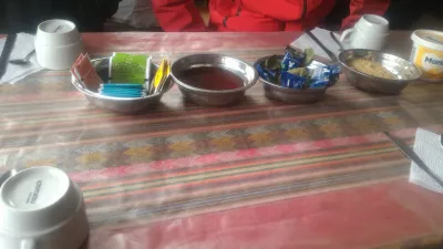 All About A 1 Day Tour At Vinicunca Rainbow Mountain, Peru : Breakfast in Cusipata
