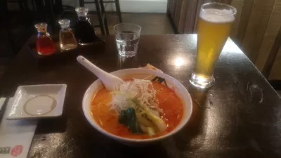 Cheap eats Auckland: what are the best cheap places to eat in Auckland? : Japanese ramen served with beer at Ramen Takara Ponsonby