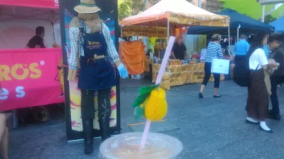 Unique and cheap things to do in Brisbane to never be bored in Brisbane! : Having a fresh juice made from local products at Birsbane City Markets
