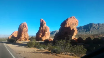 En dagstur på Valley of Fire State Park i Nevada : Syv søstre klipper