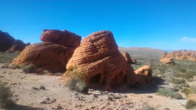 A day tour at valley of fire state park in เนวาดา : หินรังผึ้ง