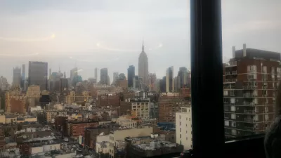 Evénement Ezoic Pubtelligence au siège de Google à New York : Vue du 11ème étage sur Manhattan