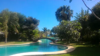 How is the longest swimming pool in Polynesia? : Swimming pool, tahiti lagoon, Pacific ocean, perfect paradise vision