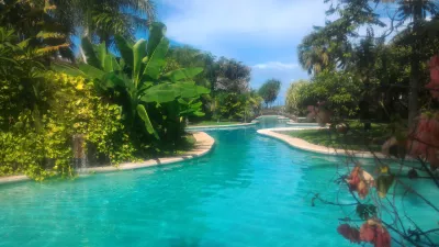 How is the longest swimming pool in Polynesia? : Perfect swimming on the paradise on Earth, Tahiti