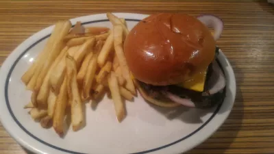 How is a one day visit at Disney's Magic Kingdom? : Night burger at IHOP