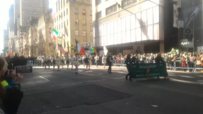 Saint Patrick's day parade New York City 2019 : Maghery band academy marching band