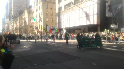 Araw ng paratang ng Saint Patrick ng New York City 2019 : Maghery band academy marching band