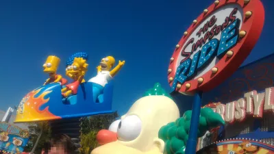 How is a day at Universal Studios Orlando? : The Simpsons ride entrance, funniest ride ever