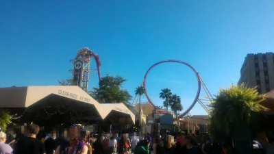 How is a day at Universal Studios Orlando? : Hollywood Rip Ride Rockit steep descent and first looping