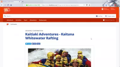 Extreme white water rafting in Rotorua, New Zealand: down a 7 meters waterfall! : Bookme.co.nz website