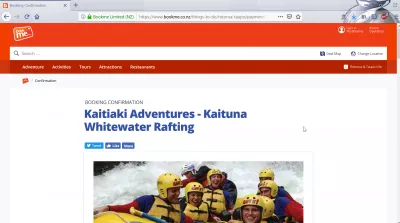 Skrajni rafting z belo vodo v Rotorua na Novi Zelandiji: dol 7 metrov slap! : Spletna stran Bookme.co.nz