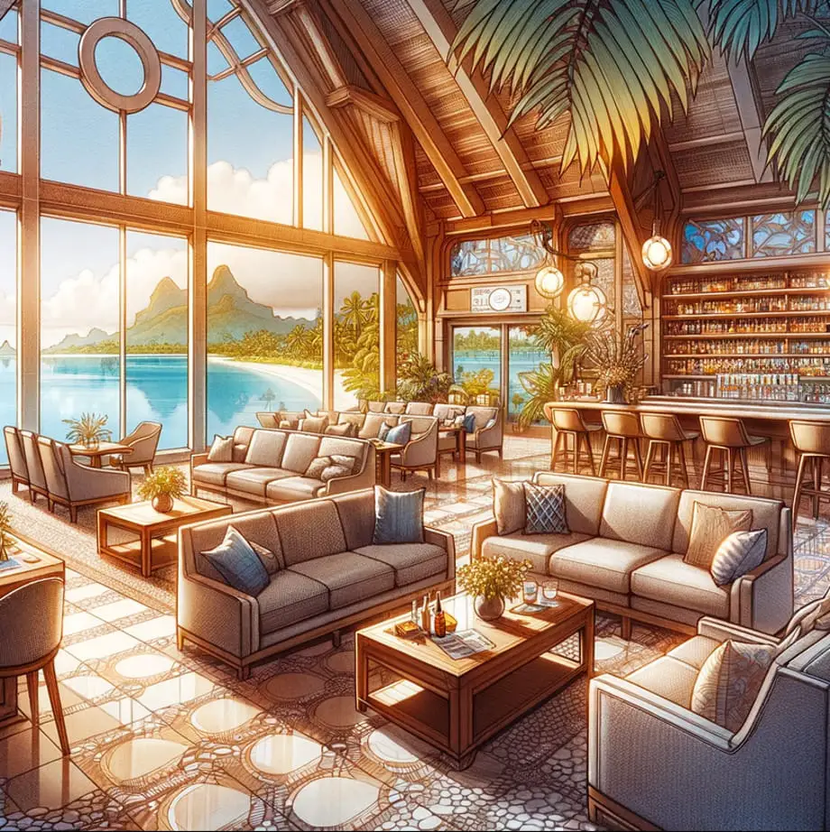 Bagaimana lounge bandara Tahiti, lounge AirTahitiNui Papeete Faa?