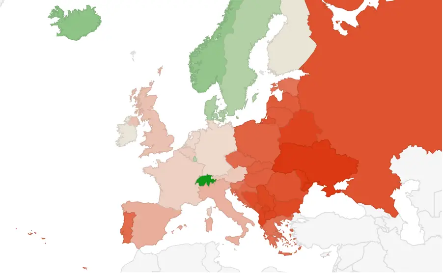 ヨーロッパの平均賃金はいくらですか